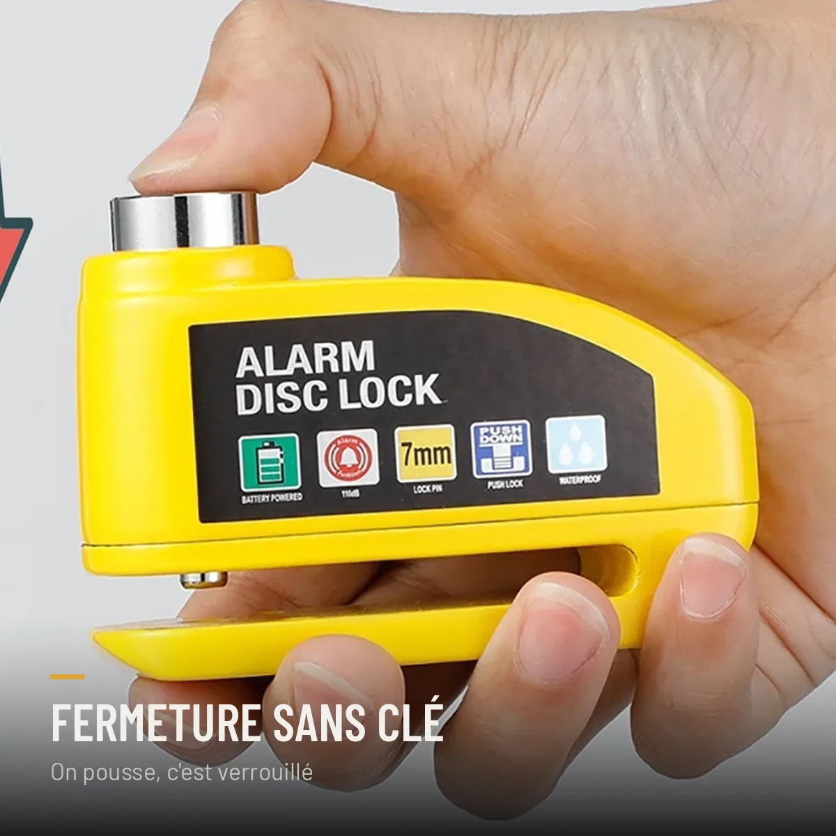 Bloque-disque avec alarme 110 dB, photo 3
