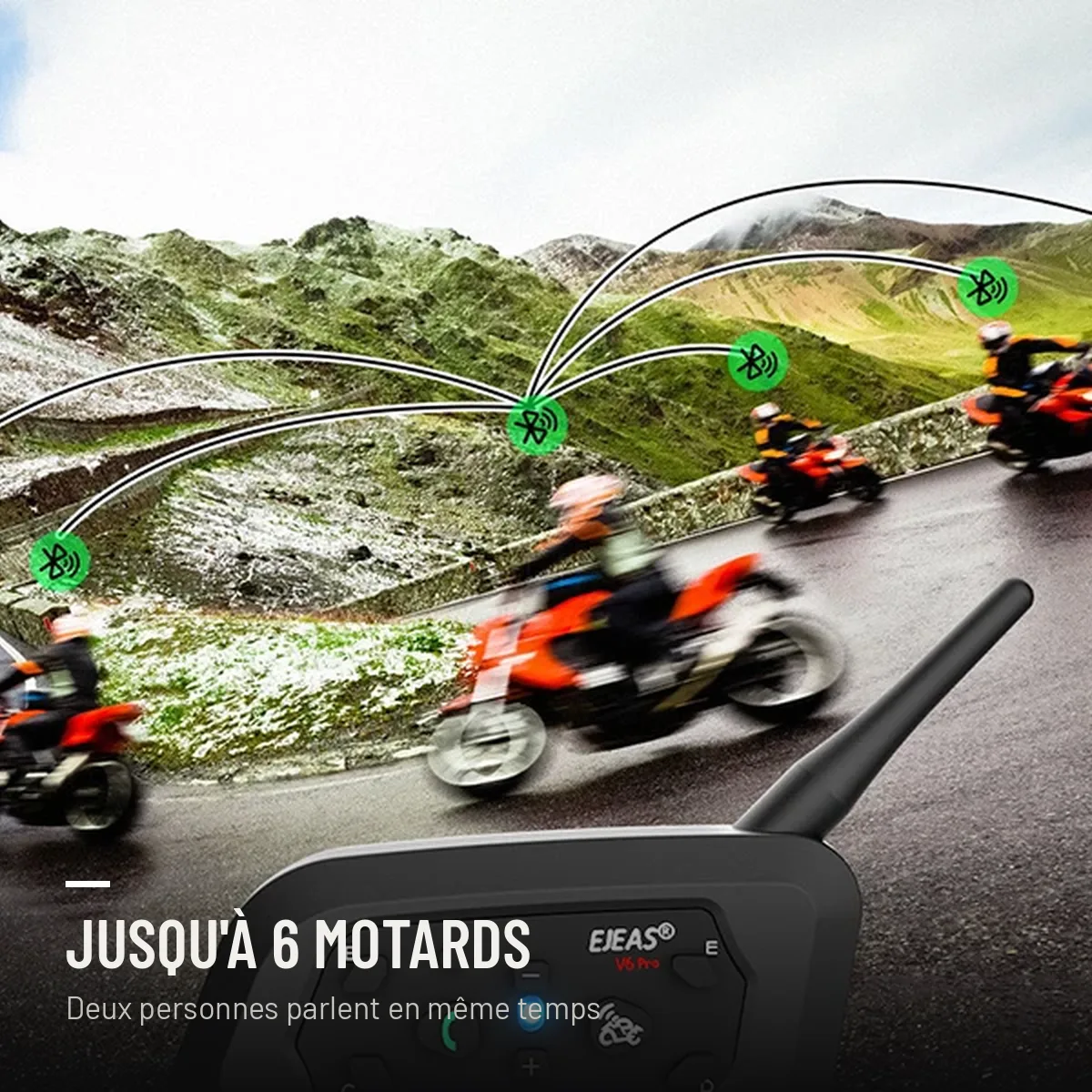Intercom Bluetooth pour casque moto, photo 3